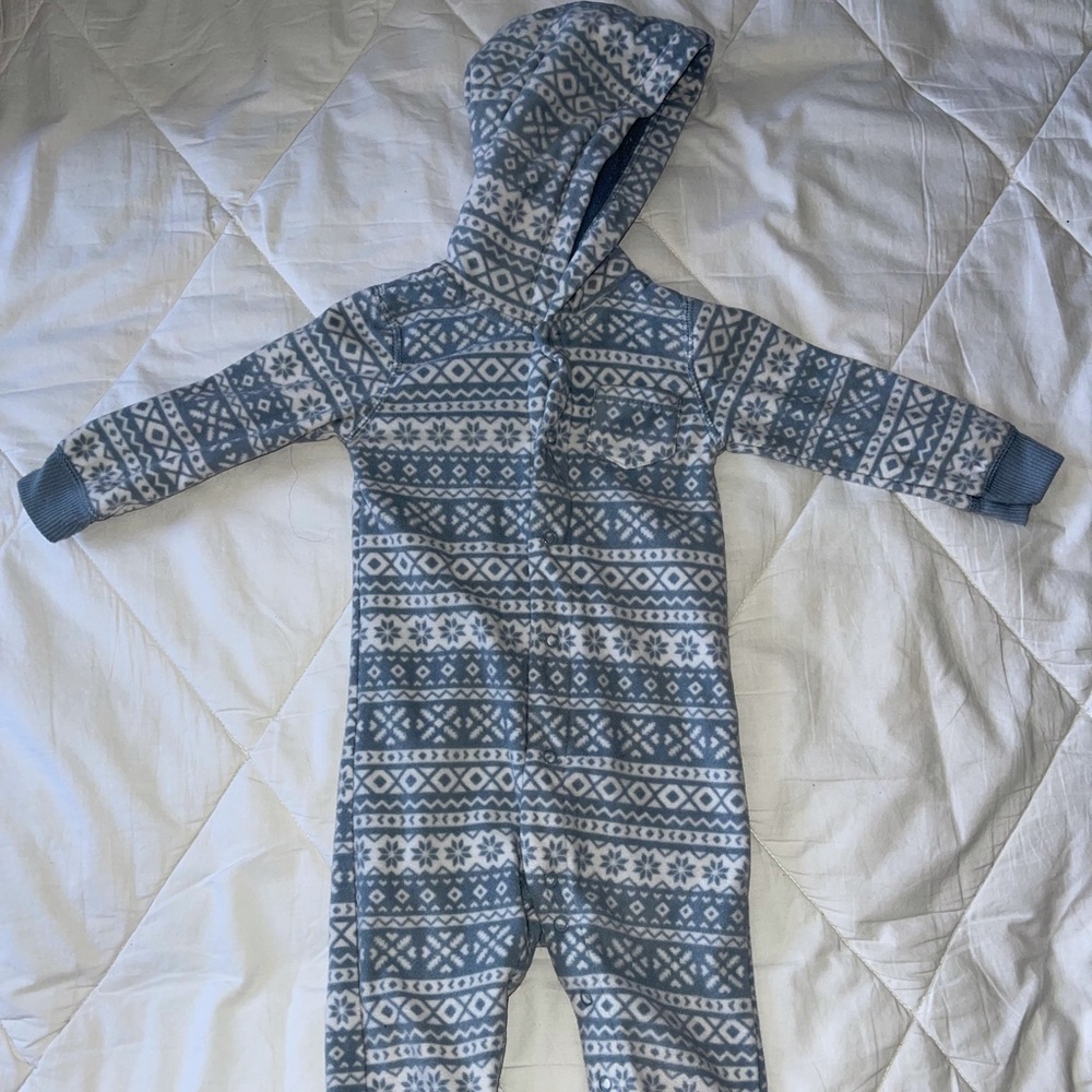 Fleece Hooded Onesie